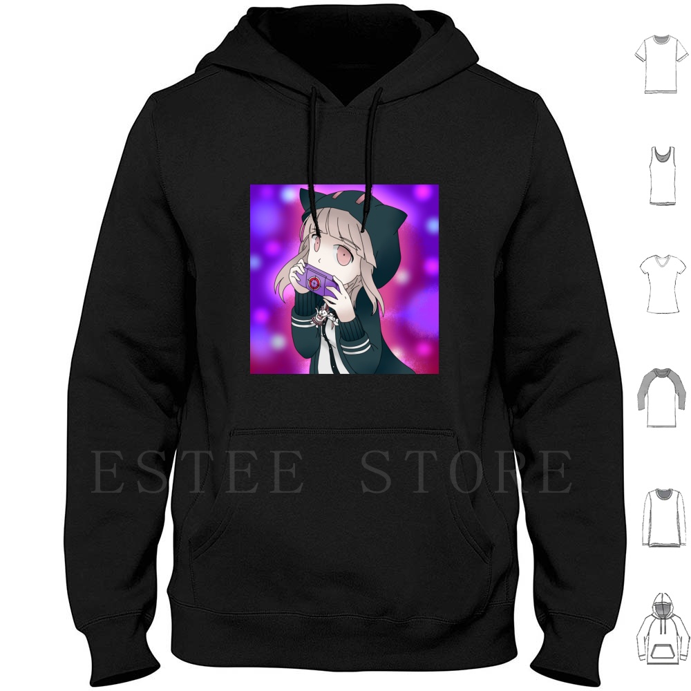 Gaming Console Keychain - Chiaki Nanami Hoodies Long Sleeve Chiaki