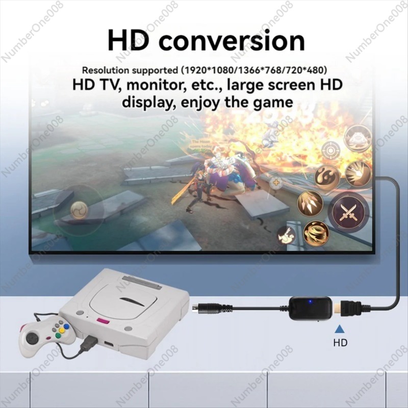 HDMI Converter Cable for Sega  - Gaming Console Tv ulasan dan harga