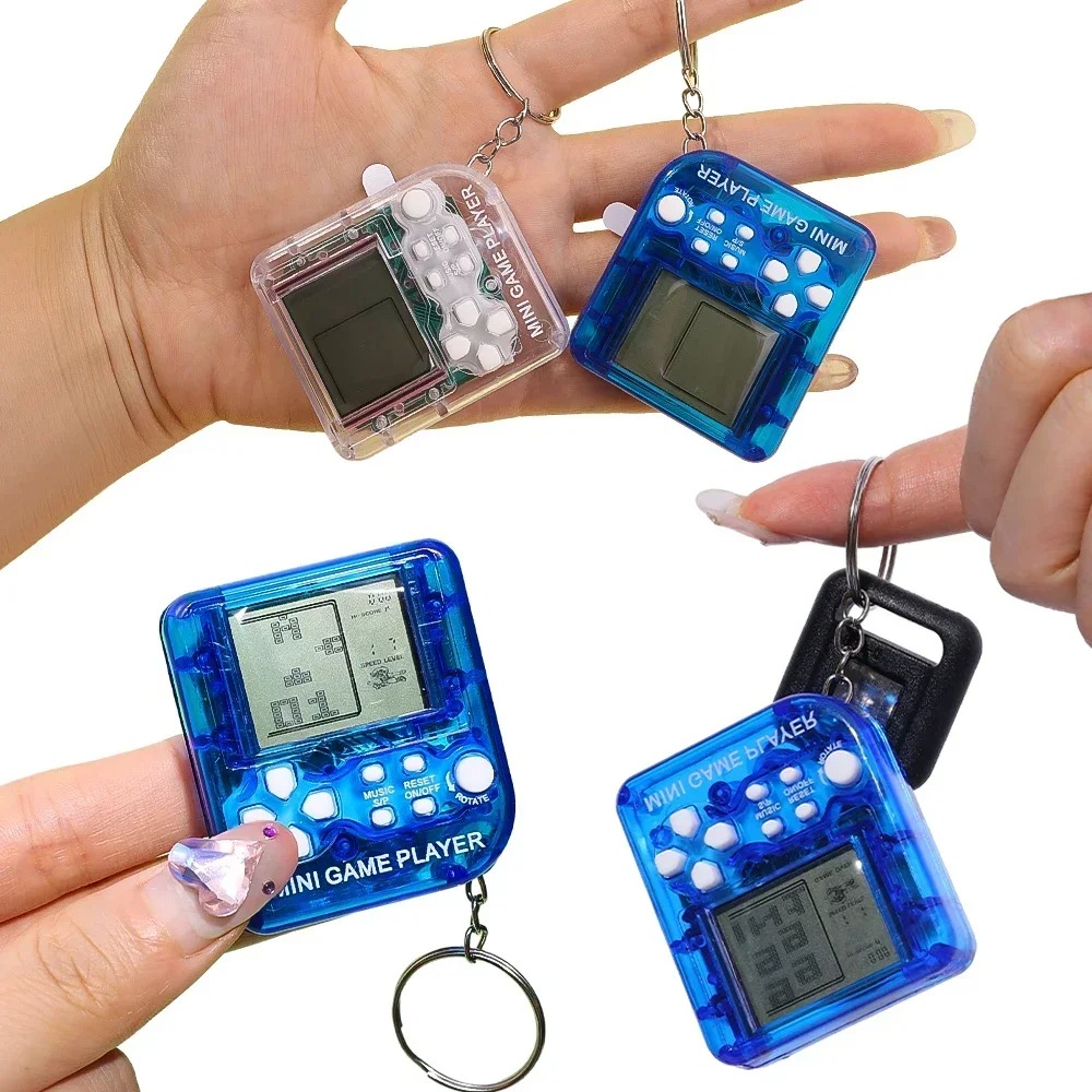 Portable Mini Handheld Game Pl - Gaming Console Keychain ulasan dan harga