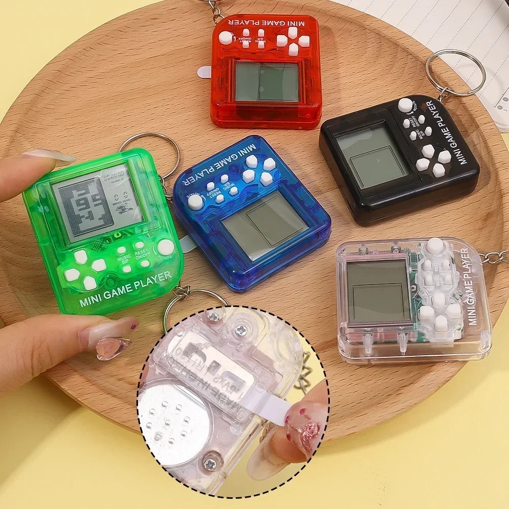 Portable Mini Handheld Game Pl - Gaming Console Keychain ulasan dan harga