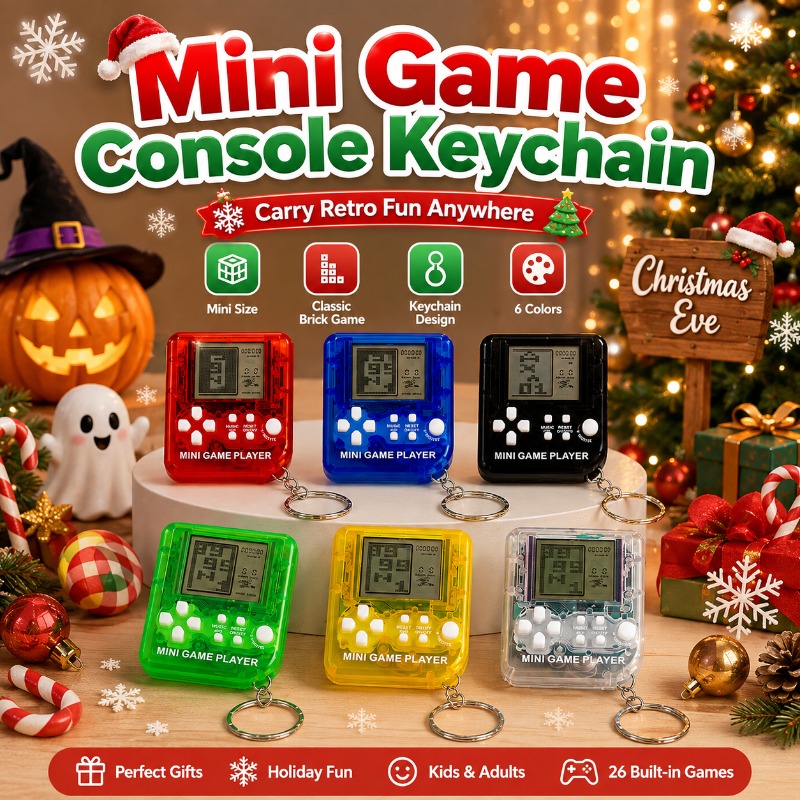 Mini Tetris Game Console Keych - Gaming Console Keychain ulasan dan harga