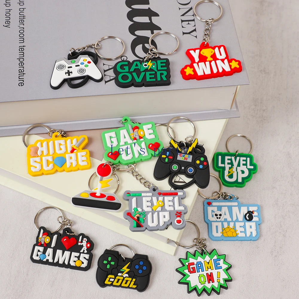 13Pcs Video Game on Theme PVC  - Gaming Console Keychain ulasan dan harga