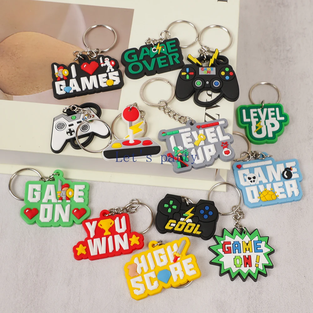 13Pcs Video Game on Theme PVC  - Gaming Console Keychain ulasan dan harga