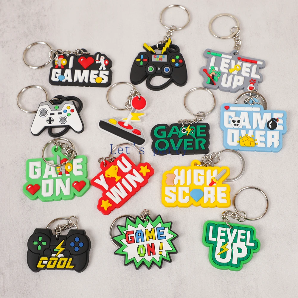 13Pcs Video Game on Theme PVC  - Gaming Console Keychain ulasan dan harga