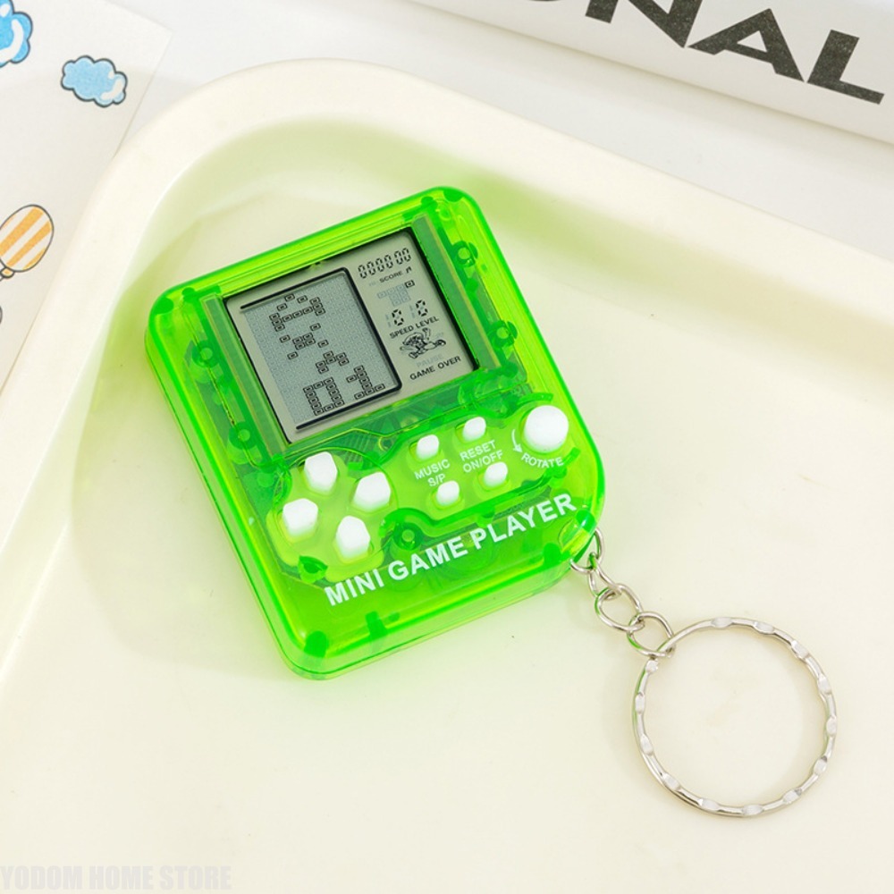 Classic Nostalgic Tetris Handh - Gaming Console Keychain ulasan dan harga